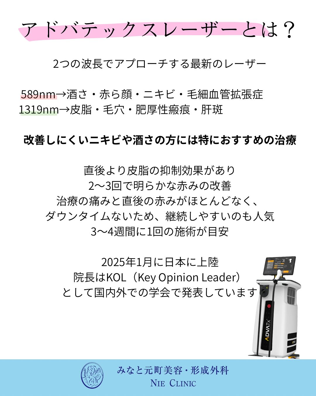 アドバテックスレーザー治療のご紹介