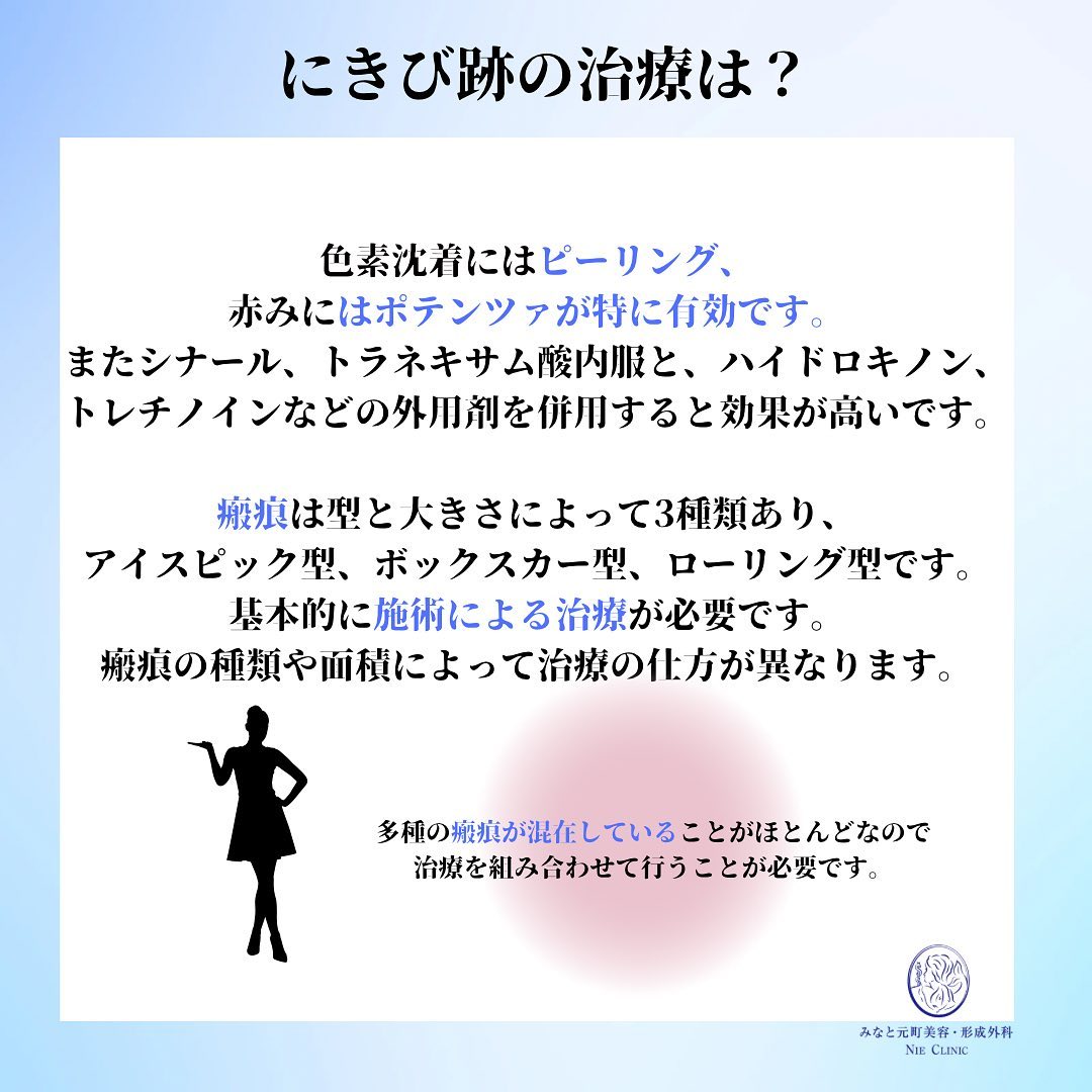 当院のにきび跡の治療