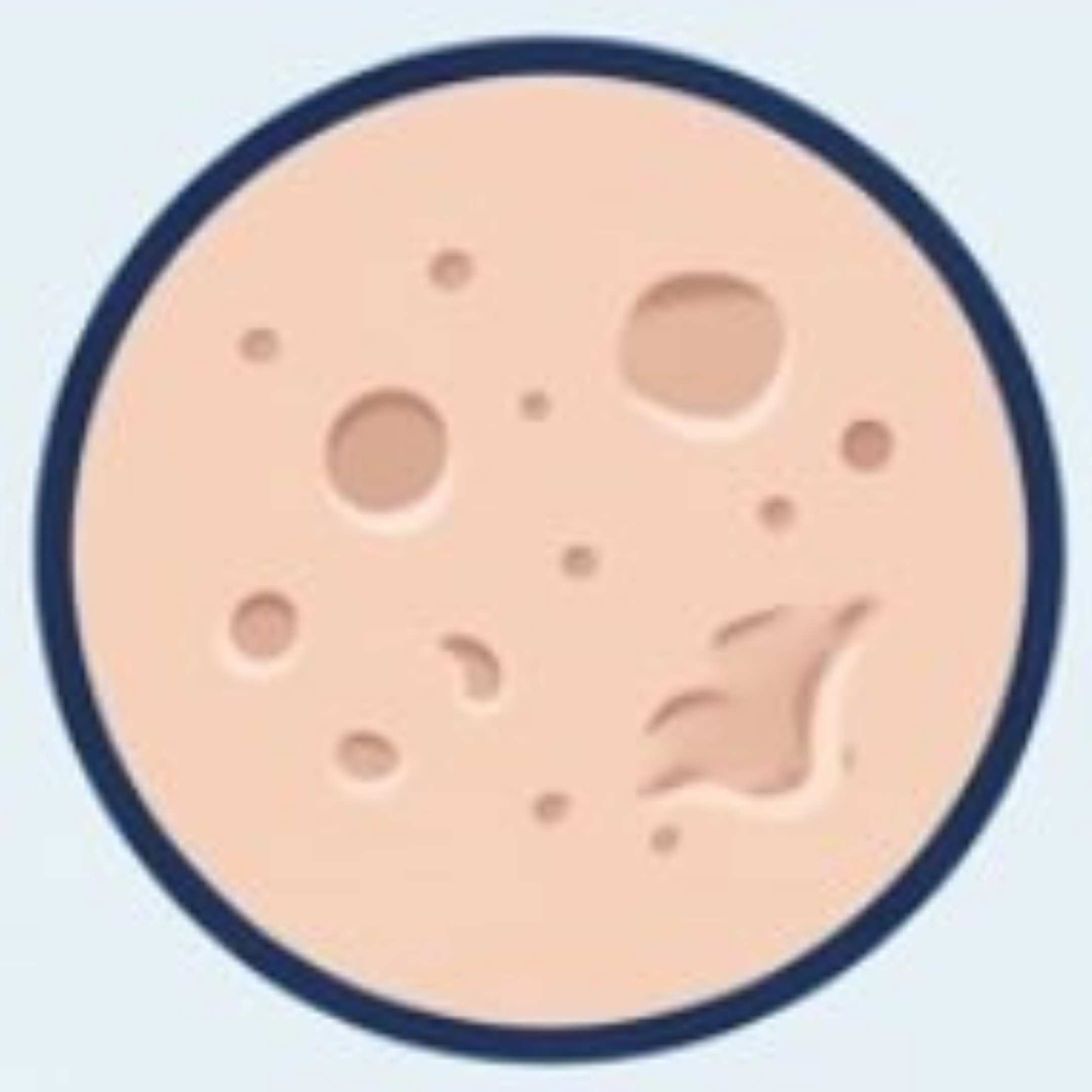 瘢痕混在型毛穴のイメージ