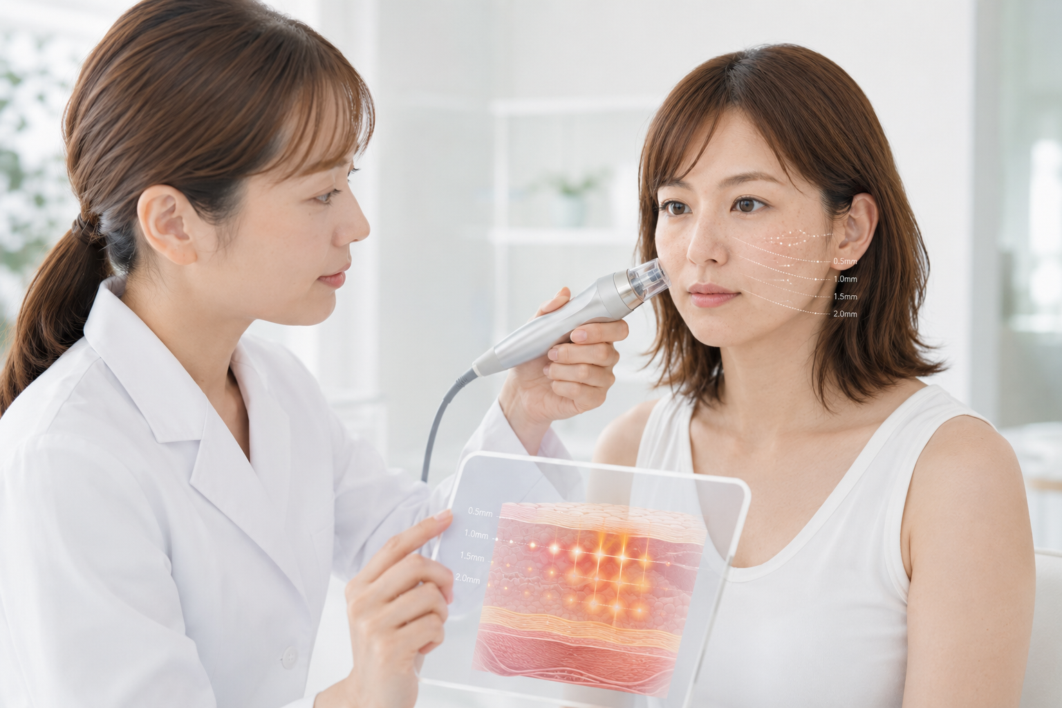 深度とRFの広がり方を考えた治療設計