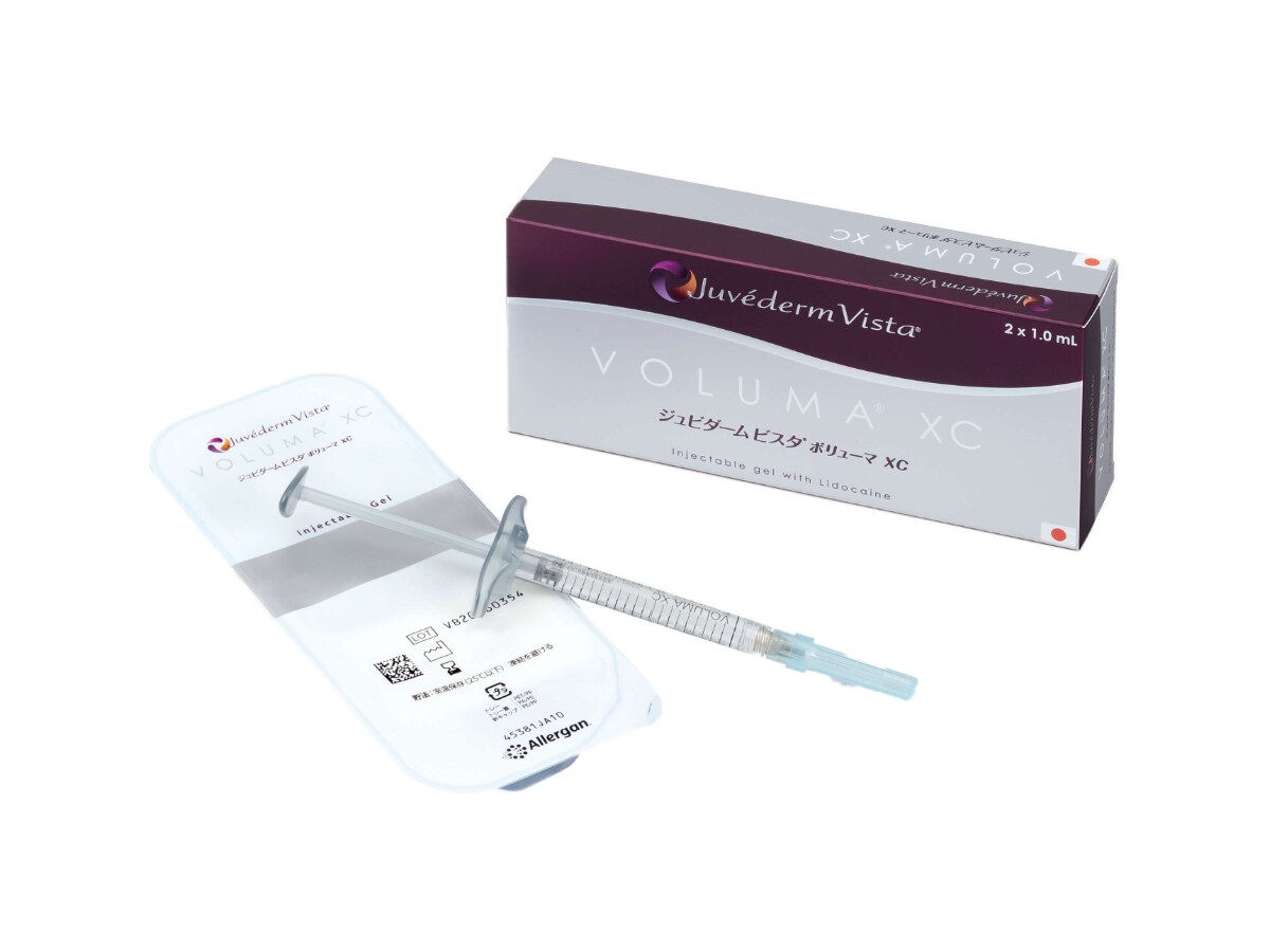 本院使用的Juvéderm Vista Voluma XC產品包裝與注射器
